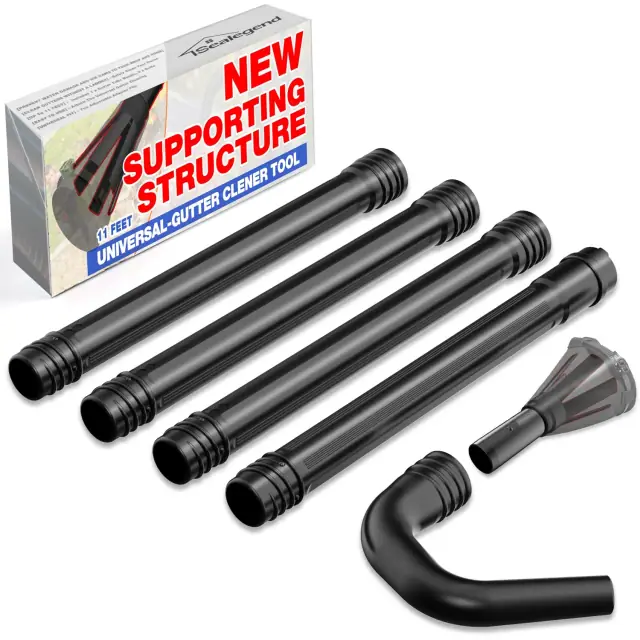 Sealegend 11-foot gutter cleaning attachment kit for leaf blowers